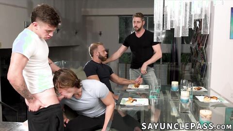 Horny Johnny Ford and Brogan trade stepsons for a raw fuck fest