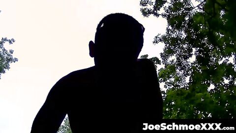 JoeSchmoeXXX.com - Black deviant sucks dick and takes it in the ass outdoors