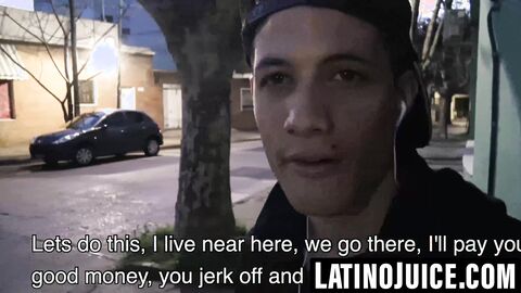 Curious straight Latino submits to hung gay friend