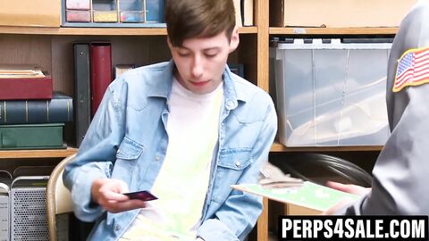 Security guard breeds twink perp hard in custody