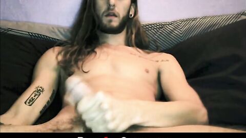 RealAltGuys.com - Punk amateur with long hair and tattoos enjoys a solo masturbation