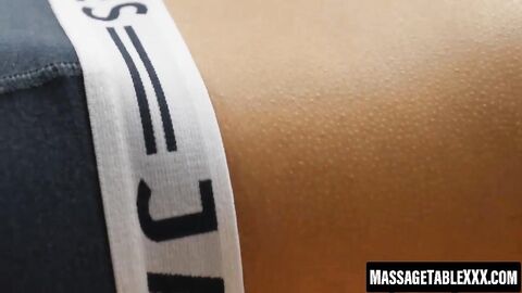 Twinks James Hulk and Andy Fisher fuck raw post massage