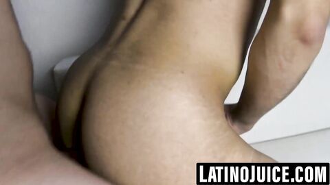 Naughty Latino teen bred by cum loving jock for cash