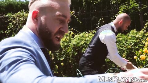 Manuel Scalco gives waiter Bruno Max good tip and hard anal banging