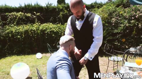 Manuel Scalco gives waiter Bruno Max good tip and hard anal banging