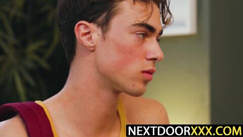 NextDoorXXX.com - Nick Floyd jerks off until Cameron Neutron fucks him