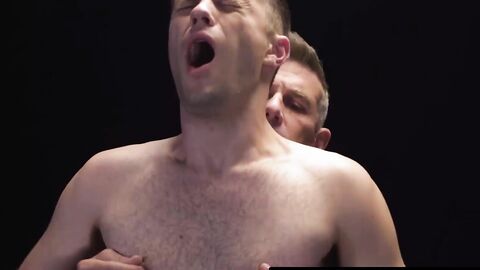 Kinky twink moans during intense glass dildo play