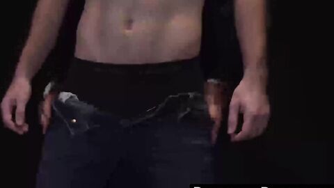 Kinky twink moans during intense glass dildo play