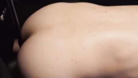 Kinky twink moans during intense glass dildo play