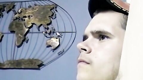 JoeSchmoeXXX.com - Solo youngster jerks off his hairy cock and cums on himself