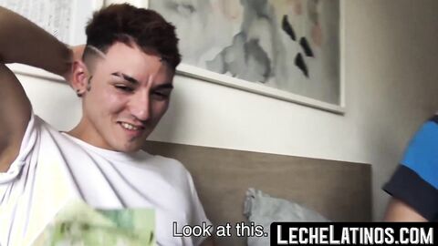 LecheLatinos.com - Straight Latino's first gay group sex encounter: raw, wild, and to