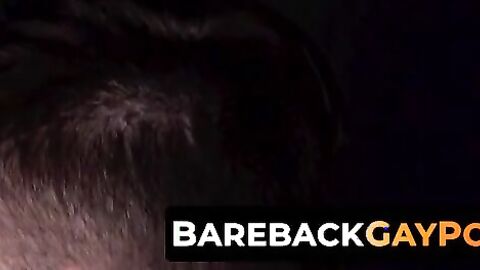 BarebackGayPorno.com - Twink bottom Ethan Tate bends over as hung and muscular Jordan