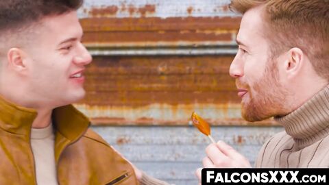 FalconsXXX.com - Clark admires and slaps Oliver's firm strong cheeks before a blowjob