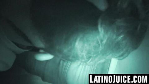 Former straight Latino demolished in threesome scene