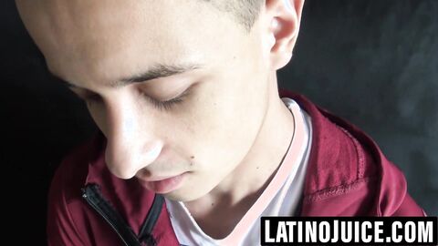 Petite Latino overwhelmed by massive cock and facial