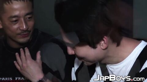 Hot Hiroya and Yukis hookup turns into sweaty sperm drenched bareback