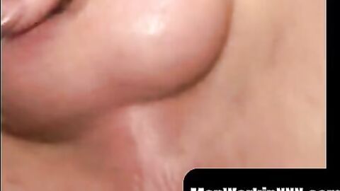MenWorkinXXX.com - Mature lad with hairy chest and belly pulls his hard dick intensel