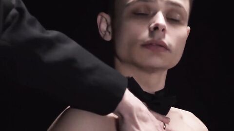 Light BDSM teen bred bareback by bearded daddy