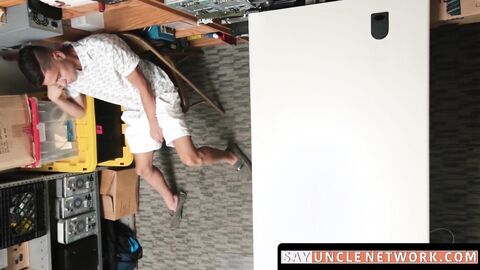 SayUncleNetwork.com - Handsome perp swallows and takes guard's BBC deep in raw fuck