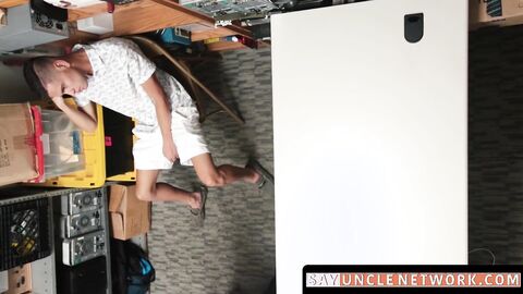 SayUncleNetwork.com - Handsome perp swallows and takes guard's BBC deep in raw fuck