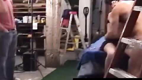 Gorgeous curly babe destroyed in a gang bang