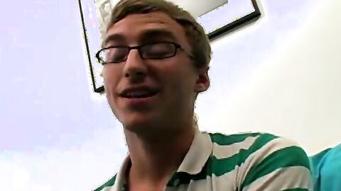 Amateur butt buddy plays around with his fat dick solo