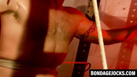 Submissive jocks dominated as their cocks are played with