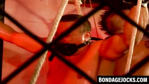 Submissive jocks dominated as their cocks are played with