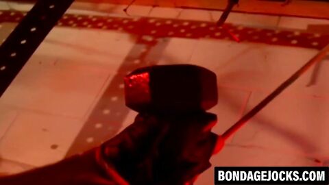 Submissive jocks dominated as their cocks are played with