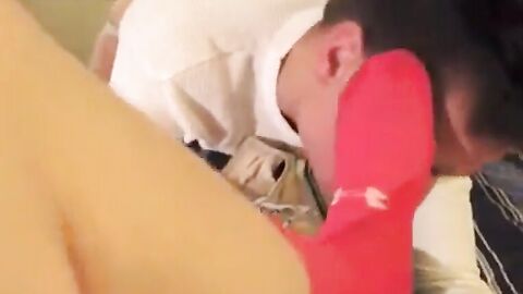 Bear Daddy Dominates Mormon Boy with Feet & Cock