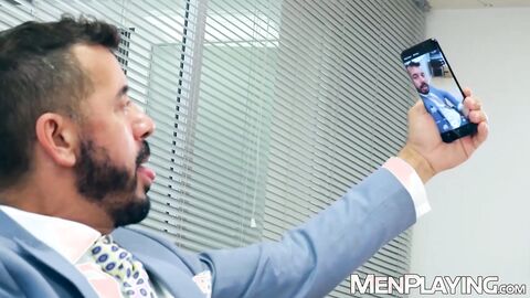 Dani Robles secretly lusted for hot Thomas Thunder in the office