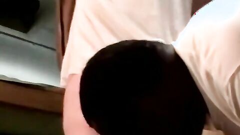 JoeSchmoeXXX.com - Older fat black gay helps a chubby youngster cum blast