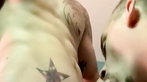 JoeSchmoeXXX.com - Bareback threesome with two youngsters and one mature homo