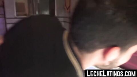 LecheLatinos.com - Straight Latino's first gay spa experience: raw, wet, and full of