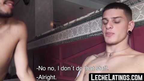 LecheLatinos.com - Straight Latino's first gay spa experience: raw, wet, and full of
