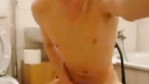 Cute Skinny Twink Plays with Big Cock