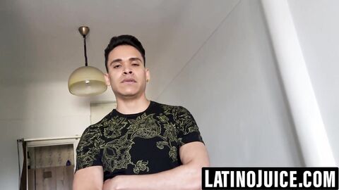 Latino slut cums while riding thick uncut cock