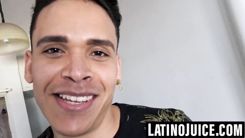 Latino slut cums while riding thick uncut cock