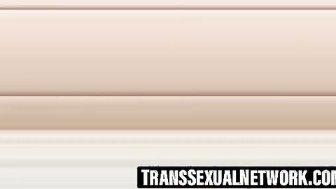 TranssexualNetwork.com - Stunning Asian shemale's big fat dick riding cum