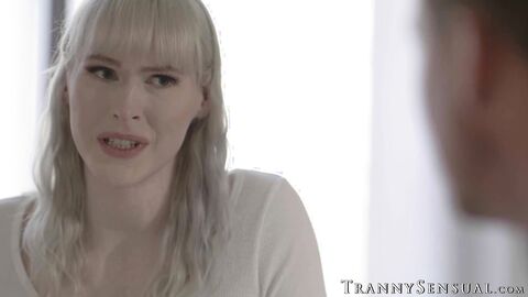 Lovely transsexual Lianna Lawson penetrates a muscular man with a huge dick