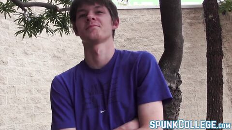 Young latino gay blows twink while teased with grinding