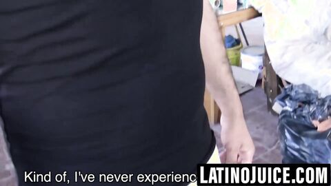 Colombian straight stud unloads jizz on spitroasted bitch's face