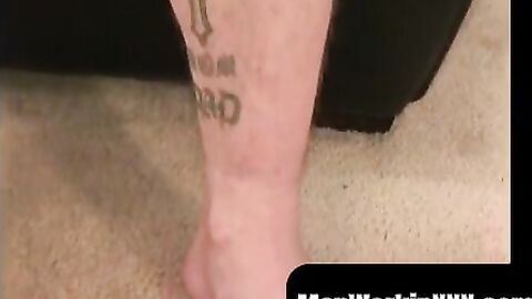 MenWorkinXXX.com - Hairy old man shoots jizz after wanking cock solo vigorously