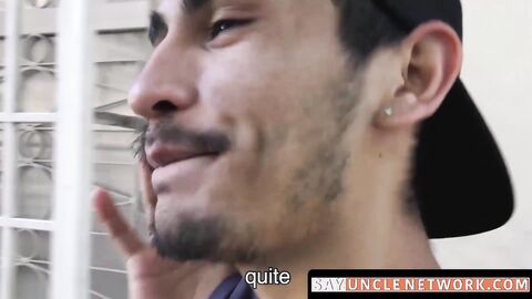 SayUncleNetwork.com - Barebacked Latino fucked hard in wild sex and covered in cum