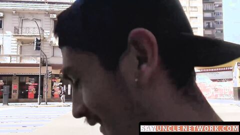 SayUncleNetwork.com - Barebacked Latino fucked hard in wild sex and covered in cum