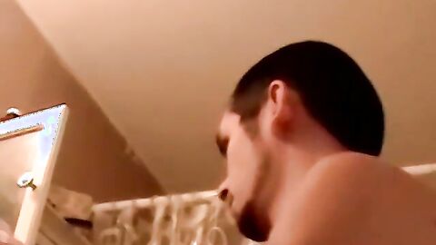 JoeSchmoeXXX.com - Fat dick rider gives hairy amateur dude a fantastic blowjob