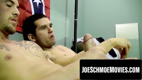 Brian and heath stretch assholes raw and fill them with seed