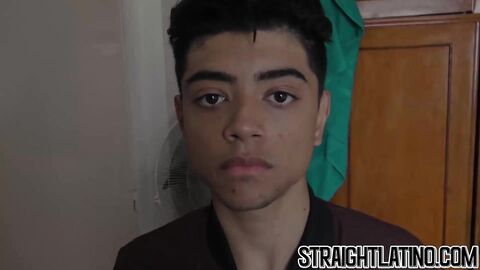 Handsome Latino takes a big dick inside his tight ass hole before cumming in mouth