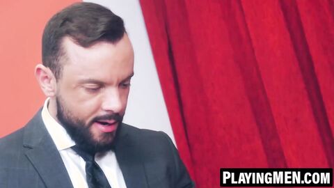PlayingMen.com - Bastian Karim's student ass banged after seducing Sir Peter