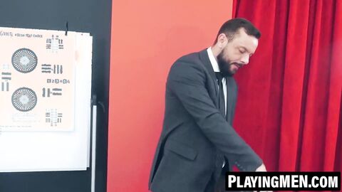 PlayingMen.com - Bastian Karim's student ass banged after seducing Sir Peter